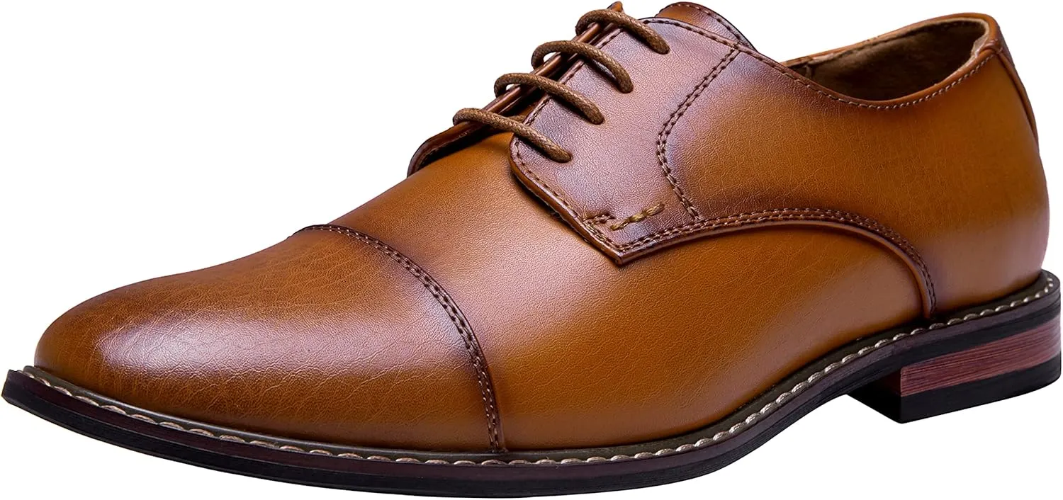 Jousen Men's Dress Shoes Classic Oxfords Formal Business Shoes Modern Derby Oxford