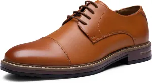 Jousen Men's Dress Shoes Classic Oxfords Formal Business Shoes Modern Derby Oxford