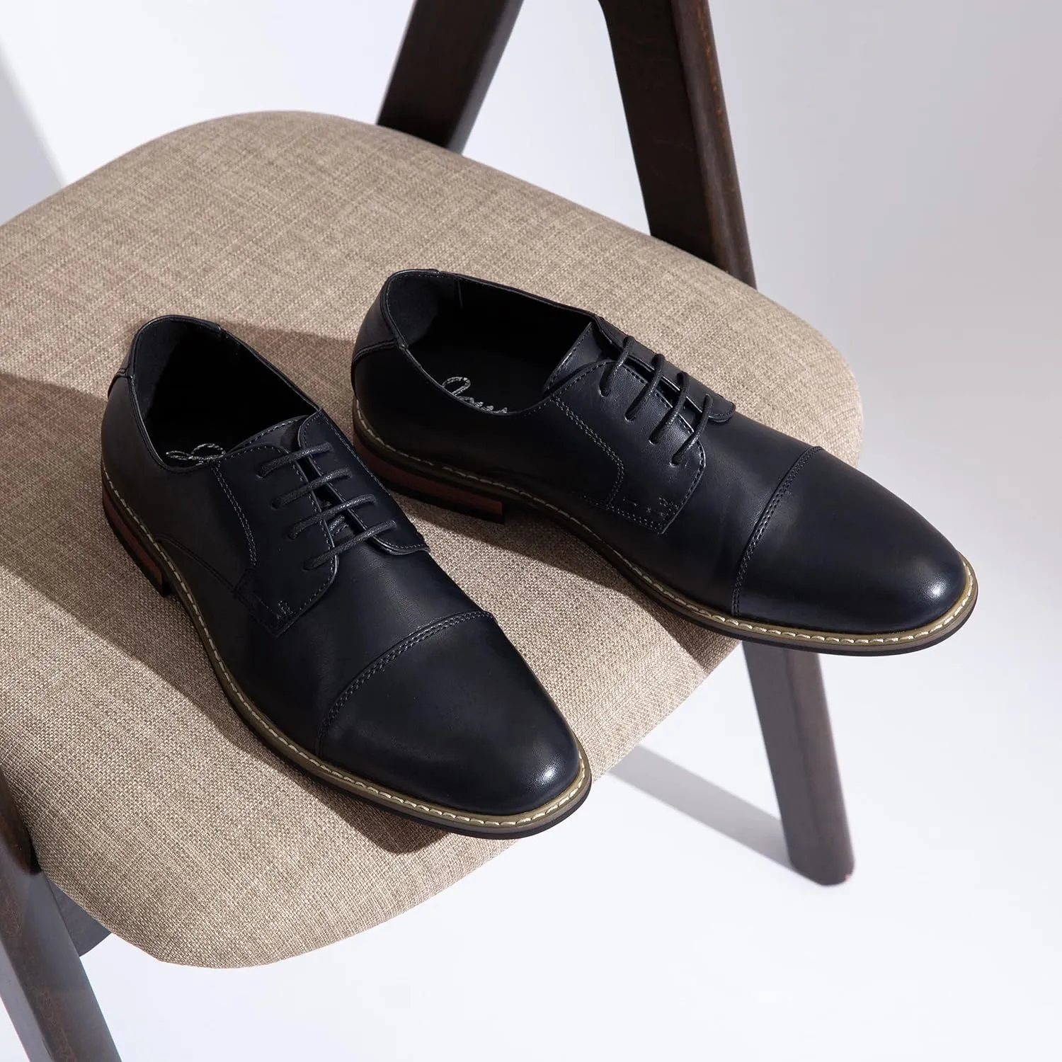 Jousen Men's Dress Shoes Classic Oxfords Formal Business Shoes Modern Derby Oxford