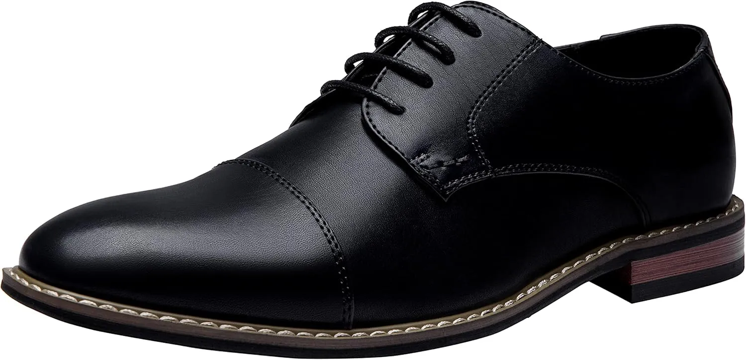 Jousen Men's Dress Shoes Classic Oxfords Formal Business Shoes Modern Derby Oxford