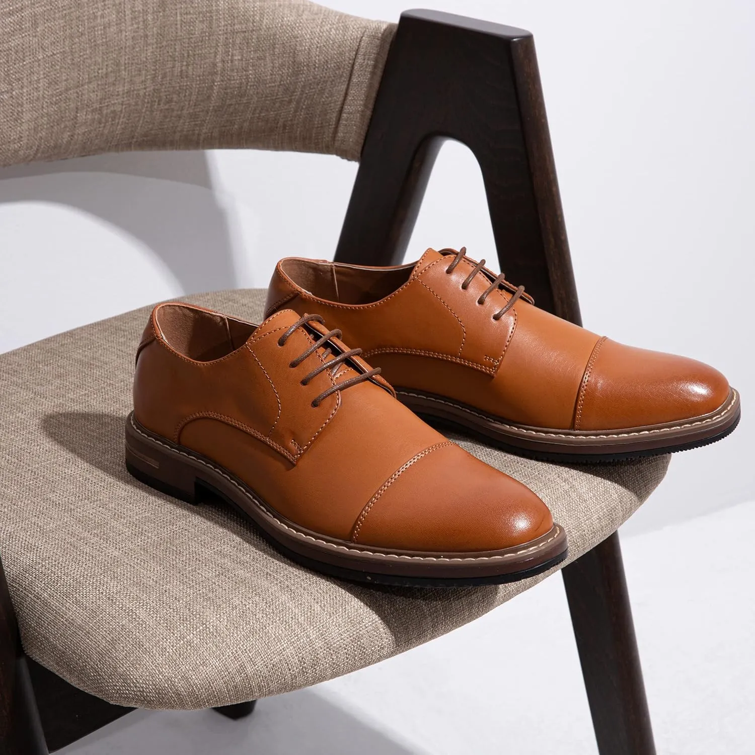 Jousen Men's Dress Shoes Classic Oxfords Formal Business Shoes Modern Derby Oxford