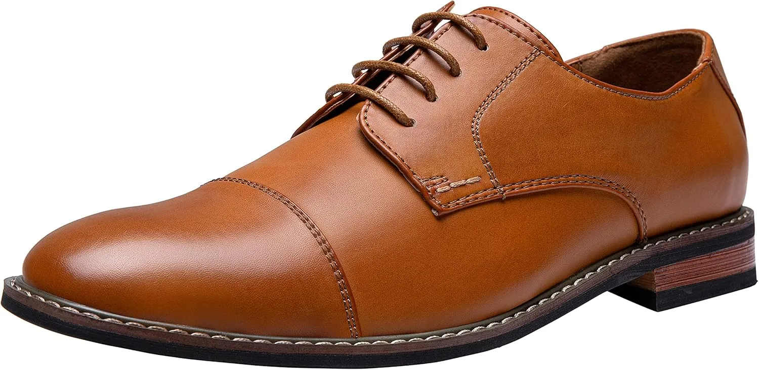 Jousen Men's Dress Shoes Classic Oxfords Formal Business Shoes Modern Derby Oxford