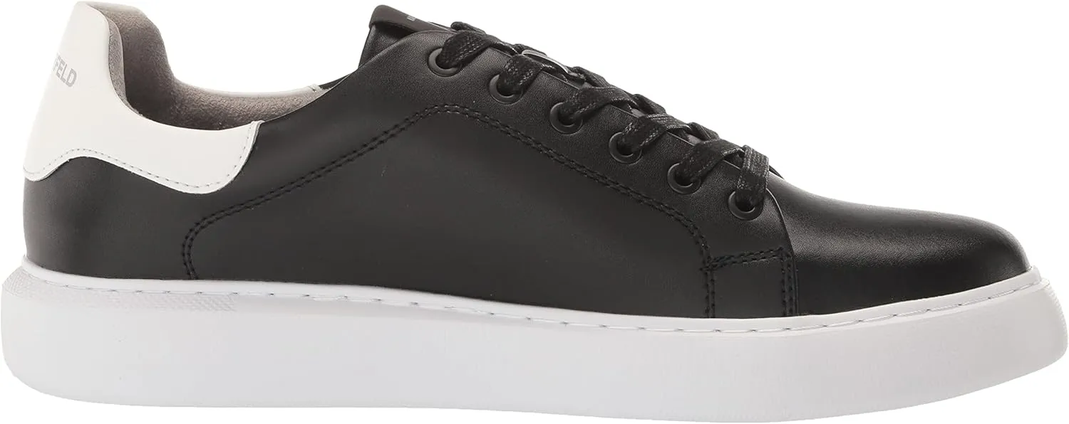 Karl Lagerfeld Paris Men's Everyday Essential Leather Sneaker