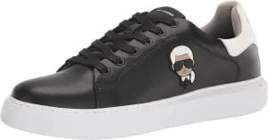 Karl Lagerfeld Paris Men's Everyday Essential Leather Sneaker