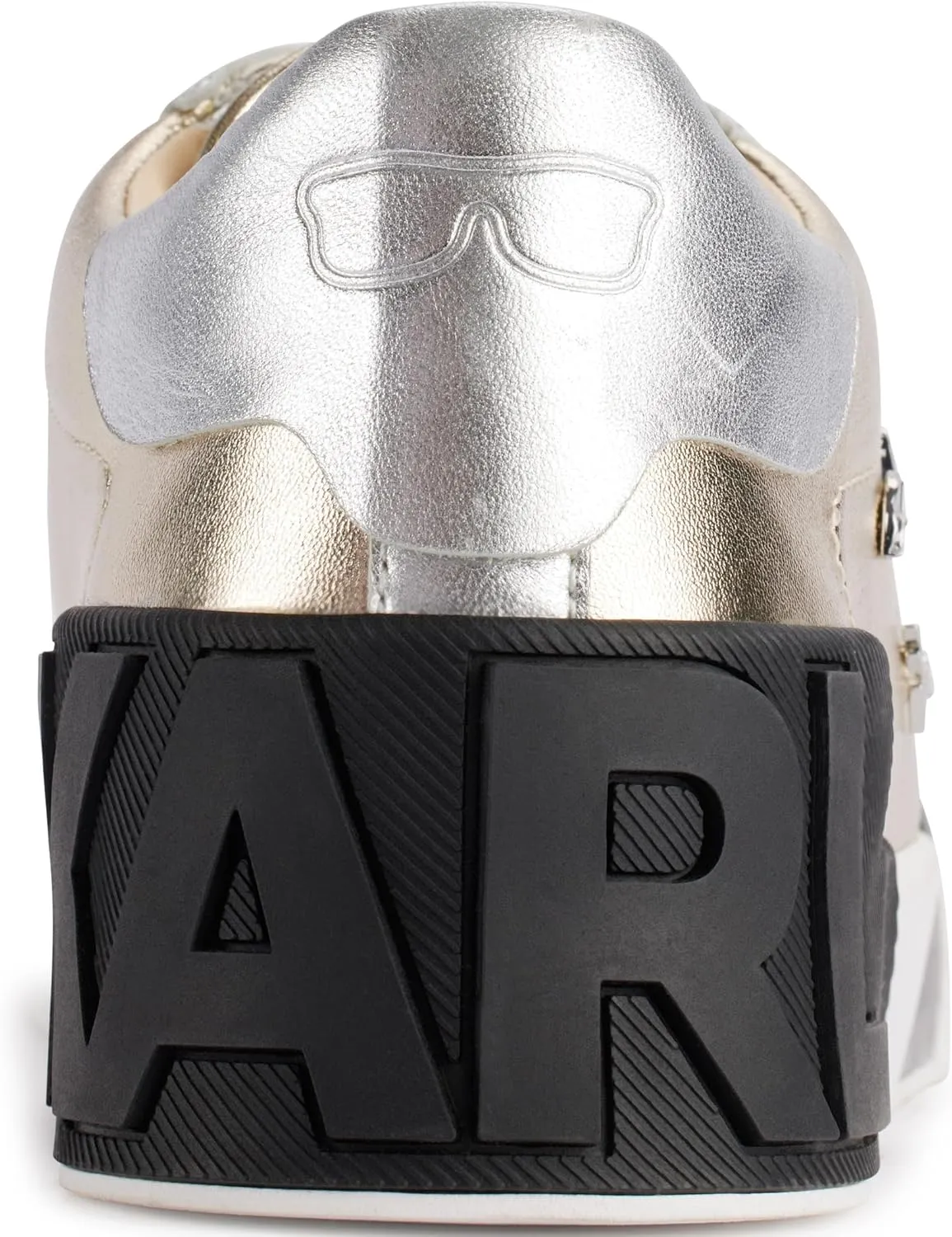 KARL LAGERFELD womens Mavise Pins Everyday Lace Up Sneaker