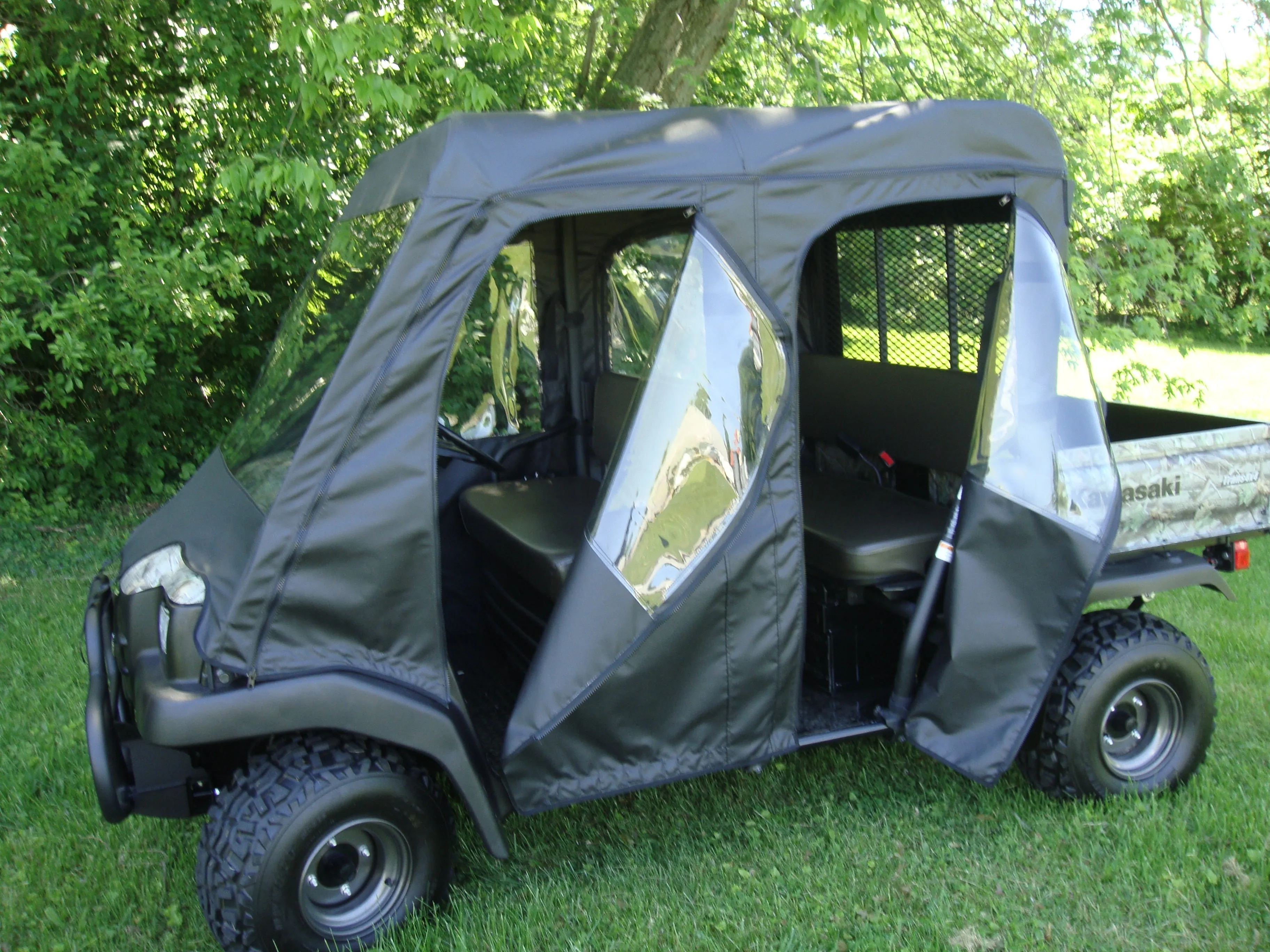 Kawasaki Mule 3000/3010 Trans - Full Cab Enclosure with Vinyl Windshield