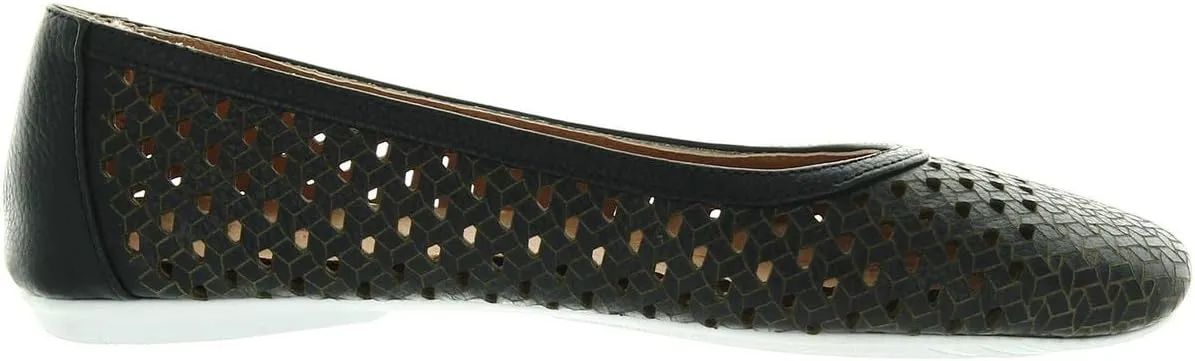 Kenneth Cole New York Women's Eugene Travel Ballet Woven Flat