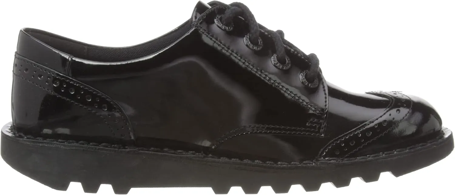 Kickers Girl's Kick Lo Brogue Patent Leather Derby