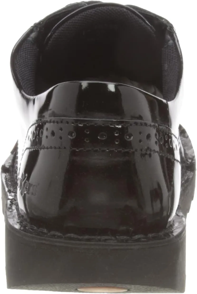 Kickers Girl's Kick Lo Brogue Patent Leather Derby