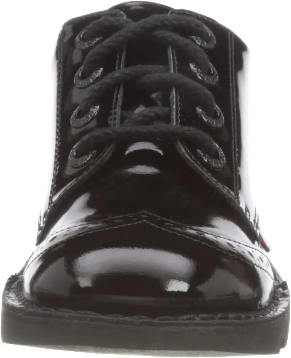 Kickers Girl's Kick Lo Brogue Patent Leather Derby