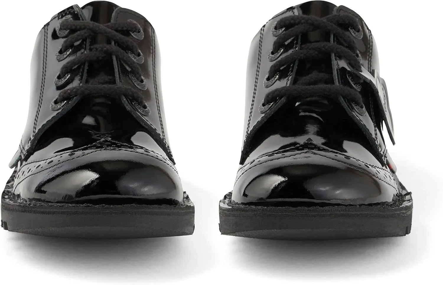 Kickers Girl's Kick Lo Brogue Patent Leather Derby