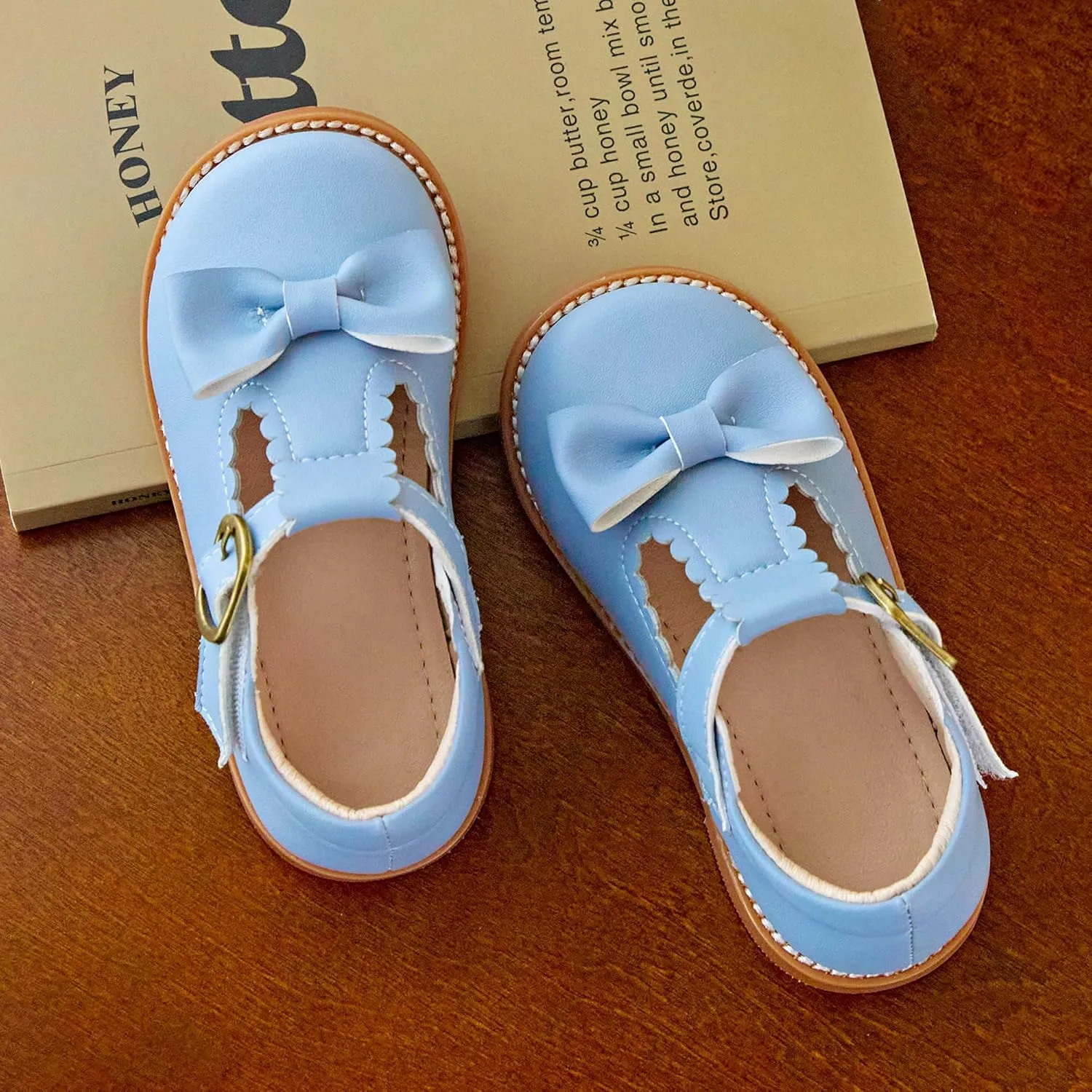 Kiderence Toddler Girls Mary Jane Dress Shoes Little Girls School Oxford Flats