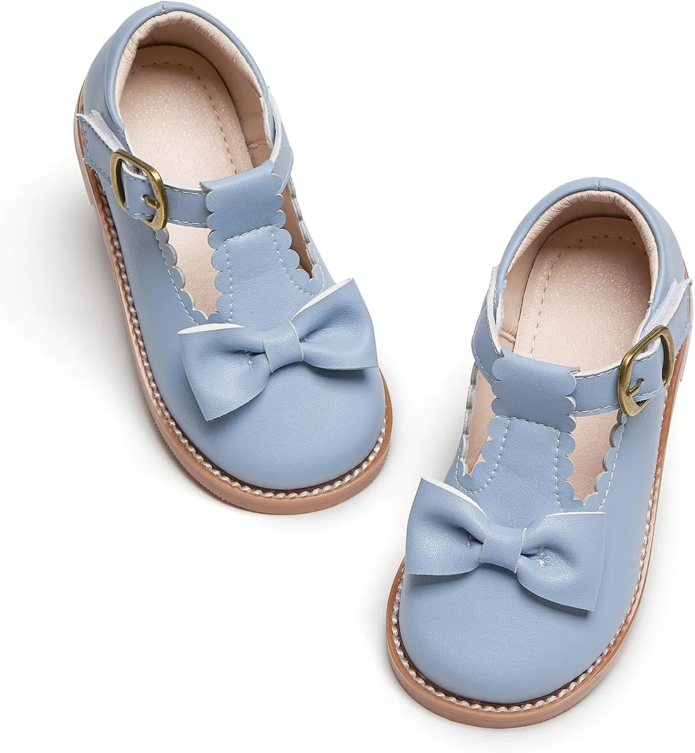 Kiderence Toddler Girls Mary Jane Dress Shoes Little Girls School Oxford Flats