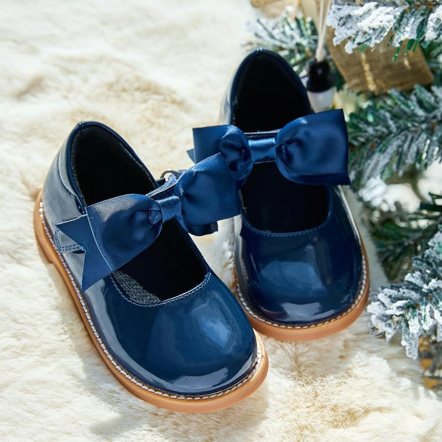 Kiderence Toddler Little Girl Mary Jane Dress Shoes School Oxford for Girls Flats