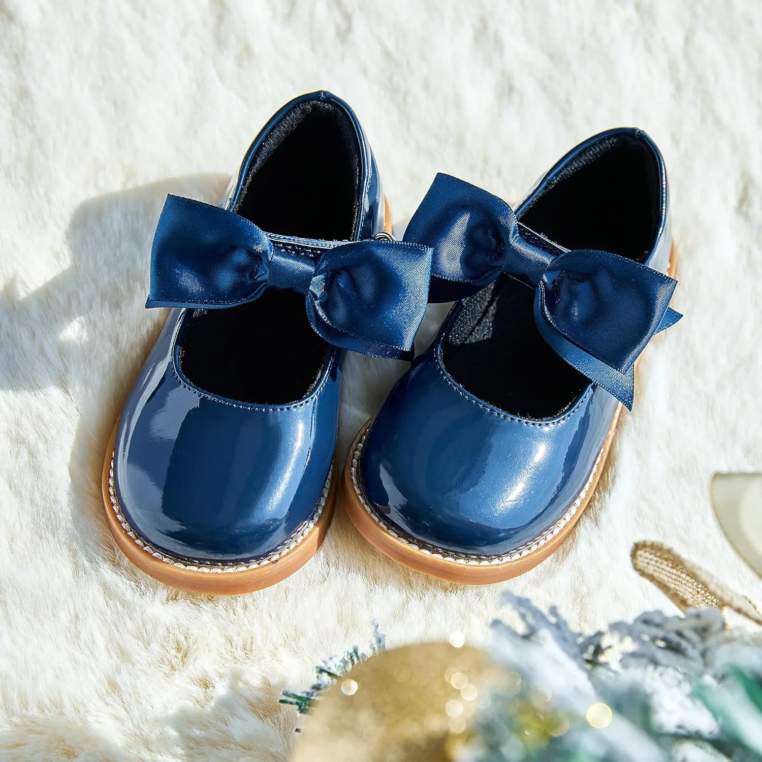 Kiderence Toddler Little Girl Mary Jane Dress Shoes School Oxford for Girls Flats