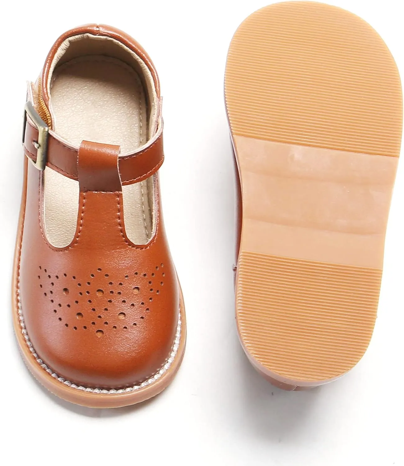 Kiderence Toddler Little Girls Mary Jane Dress Shoes School Oxford for Girls Flats