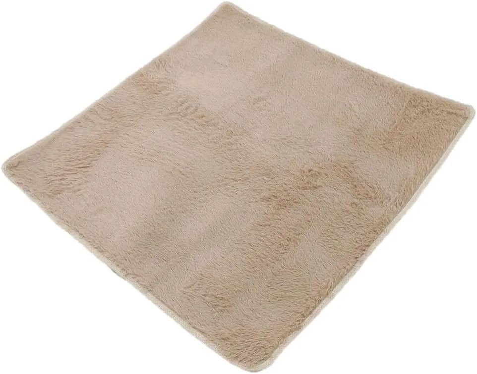 Kids Indoor Castle Tent Square Carpet Floor Activity Plush Cushion Khaki - Soft & Comfortable Rug Pad for Girls Indoor Princess Castle Tent Playhouse-Children Room Home Decor-39.