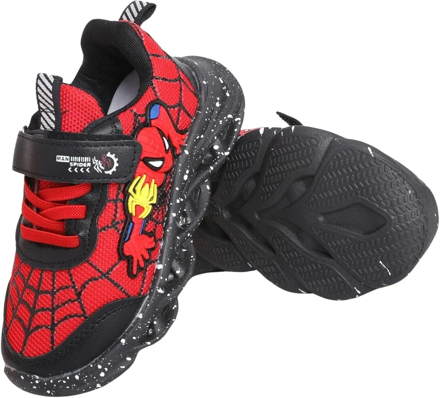 Kids Light Up Shoes Baby Toddler Boys Trainers Luminous Flashing Cartoon Athletic Running Sport Sneaker
