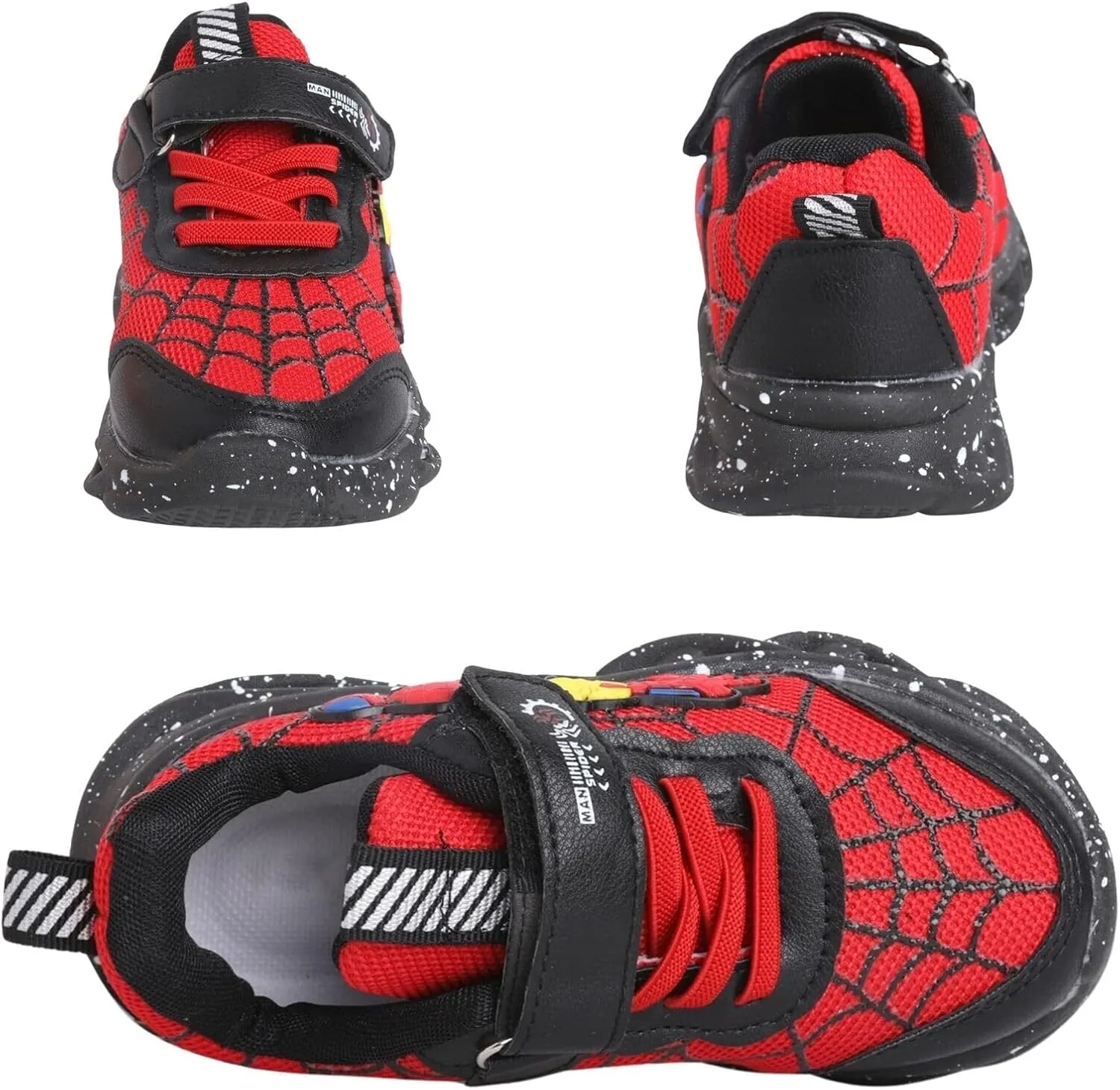 Kids Light Up Shoes Baby Toddler Boys Trainers Luminous Flashing Cartoon Athletic Running Sport Sneaker