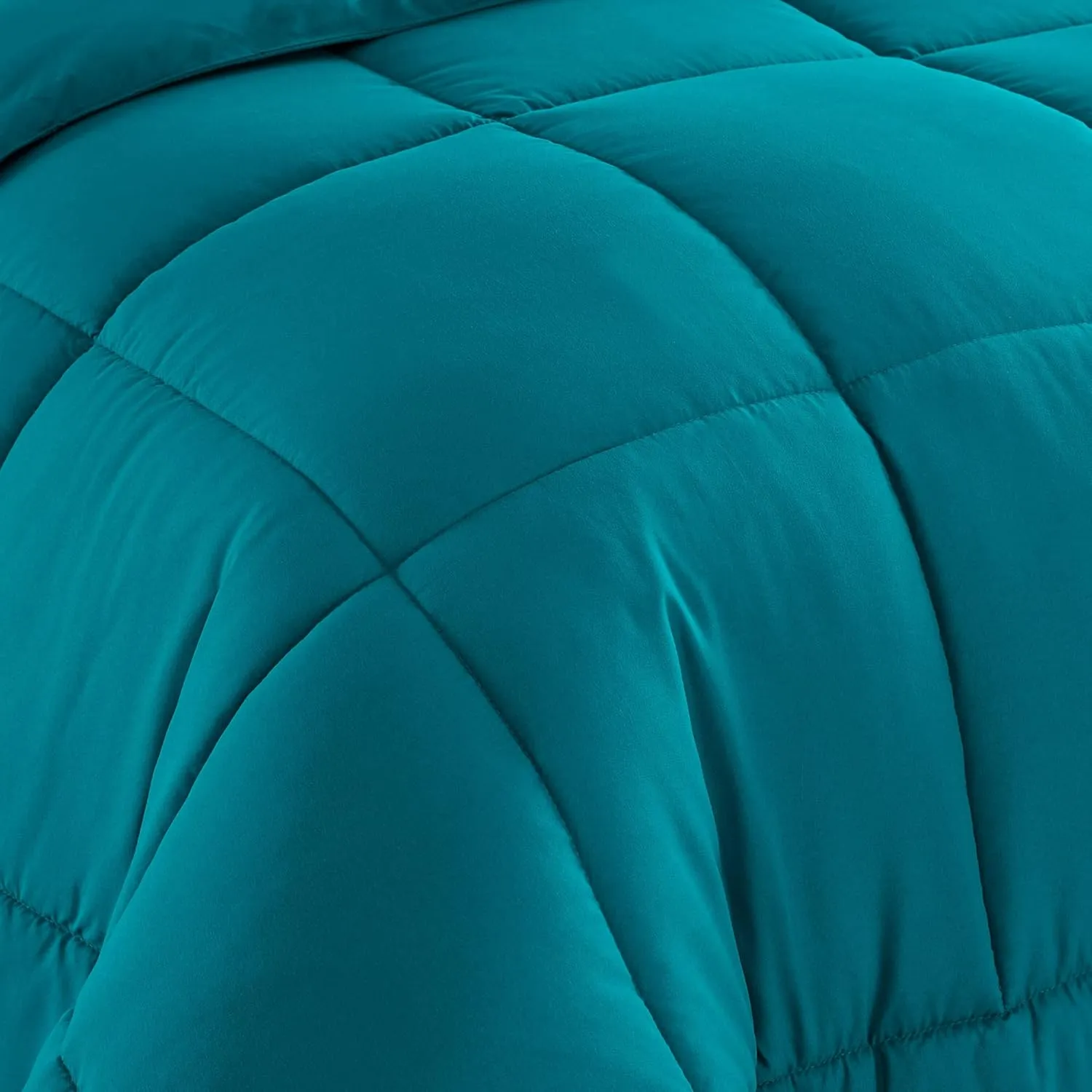 King Size Comforter Set with Sheets - 7-Piece Bedding Collection - 1 Comforter, 1 Fitted Sheet, 1 Flat, 4 Pillowcases - Deep Pocket - Soft & Breathable Premium Quality - Ideal for All Seasons, Teal