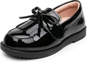 kkdom Girl's Classic Tassel School Uniform Shoes British Style Oxford Shoes