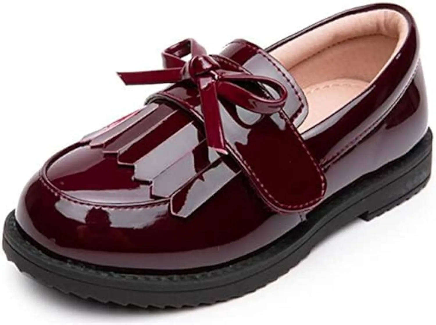 kkdom Girl's Classic Tassel School Uniform Shoes British Style Oxford Shoes