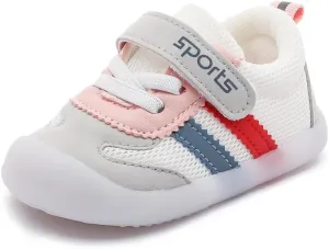 Kuner Comfortable Sneakers for Baby Boys Girls Lightweight Non Slip Toddler First Walking Shoes