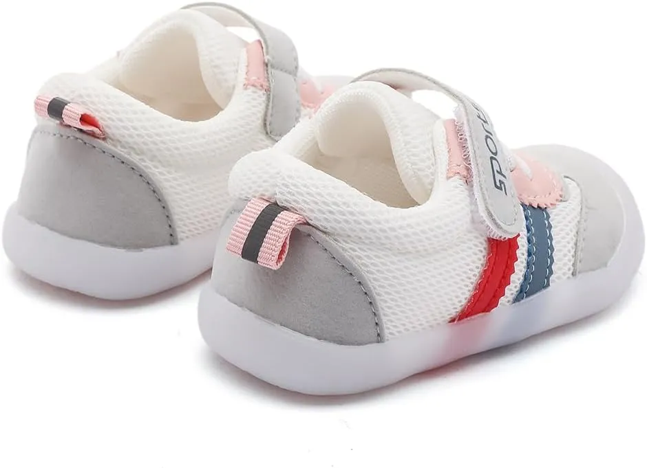 Kuner Comfortable Sneakers for Baby Boys Girls Lightweight Non Slip Toddler First Walking Shoes