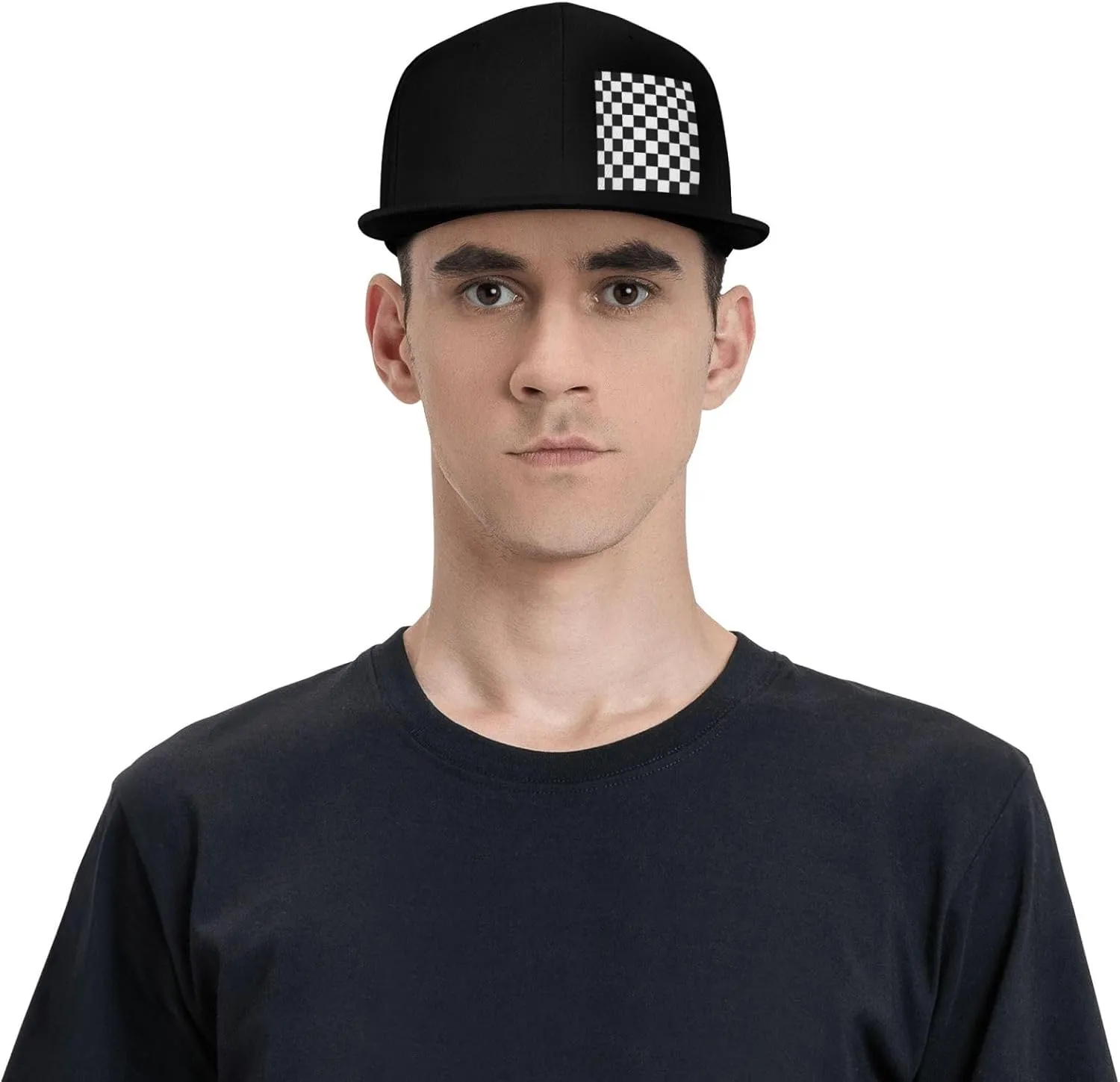 Lacrosse Helmet American Flag Hat Flat Brimmed Baseball Cap Sun Hat Hip Hop Cap for Men and Women