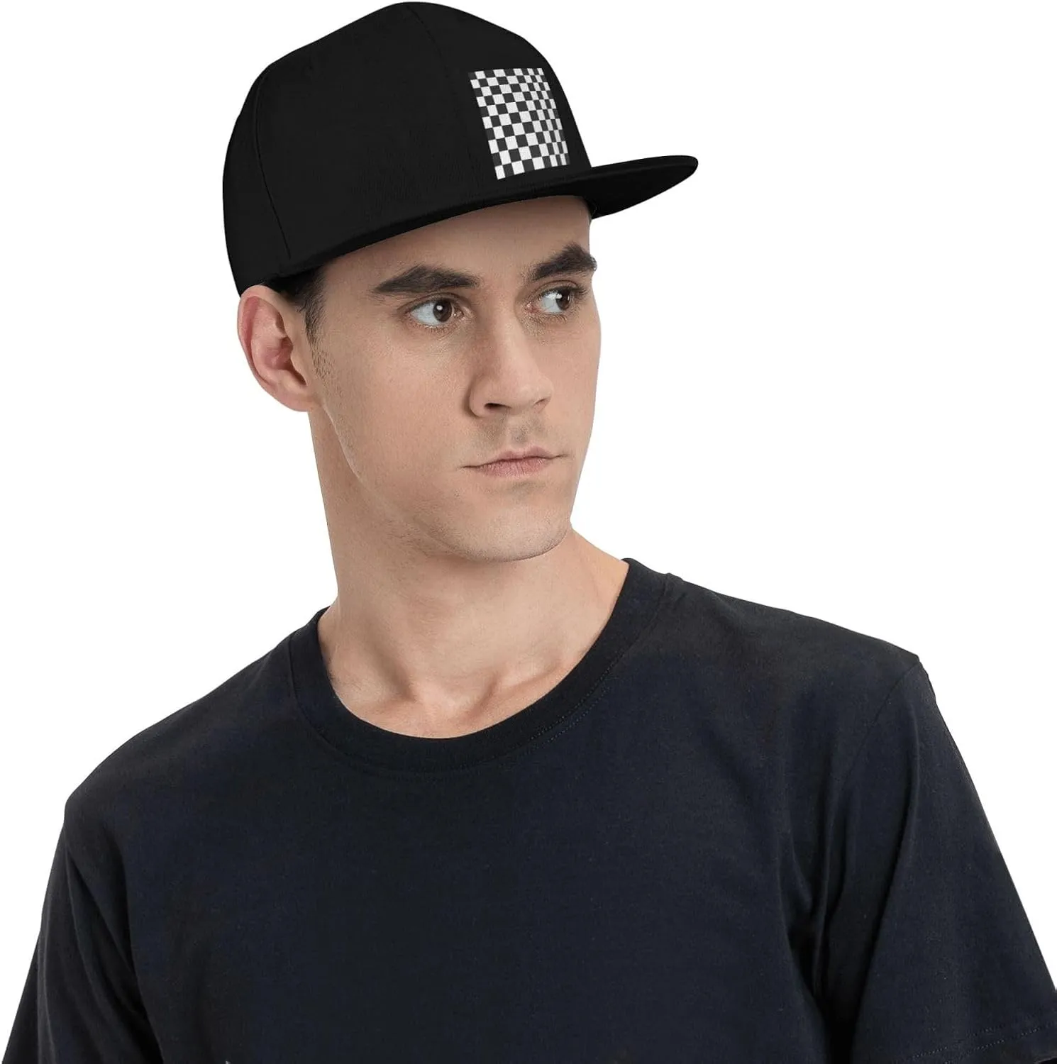 Lacrosse Helmet American Flag Hat Flat Brimmed Baseball Cap Sun Hat Hip Hop Cap for Men and Women