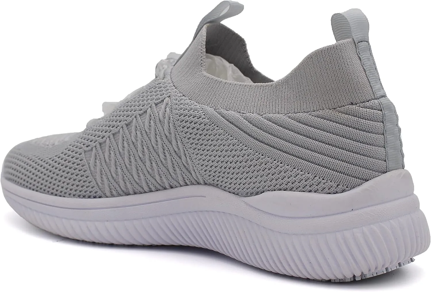 Laforst Womens Synthetic Mesh Upper Lace Up Slip Resistant Server Waitress Slip On Sneaker