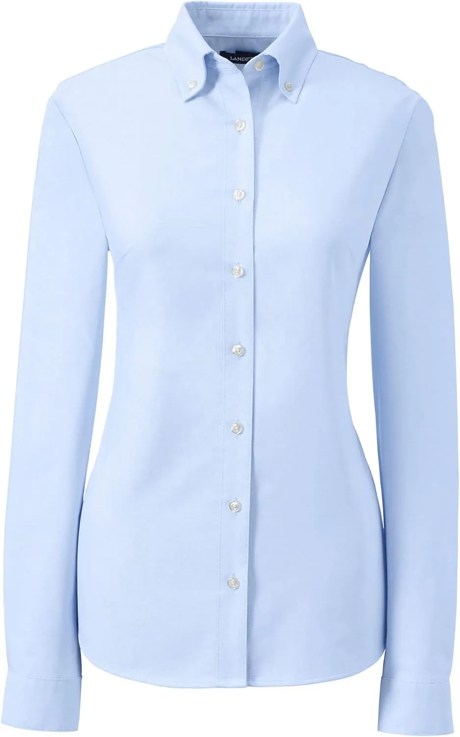 Lands' End School Uniform Women's Long Sleeve Oxford Dress Shirt