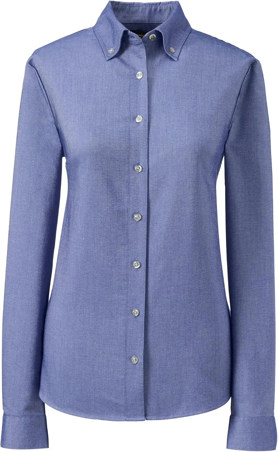 Lands' End School Uniform Women's Long Sleeve Oxford Dress Shirt