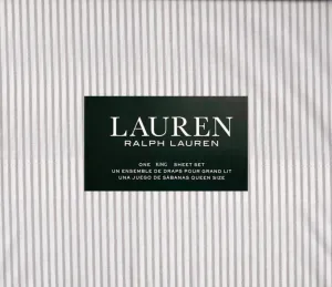 Lauren Home Collection Luxurious Cooling Sheets- Deep Pockets fit up to 16'' - Wrinkle Free 100% Cotton-Hotel Quality 4pc Sheet Set (Camellia, King)