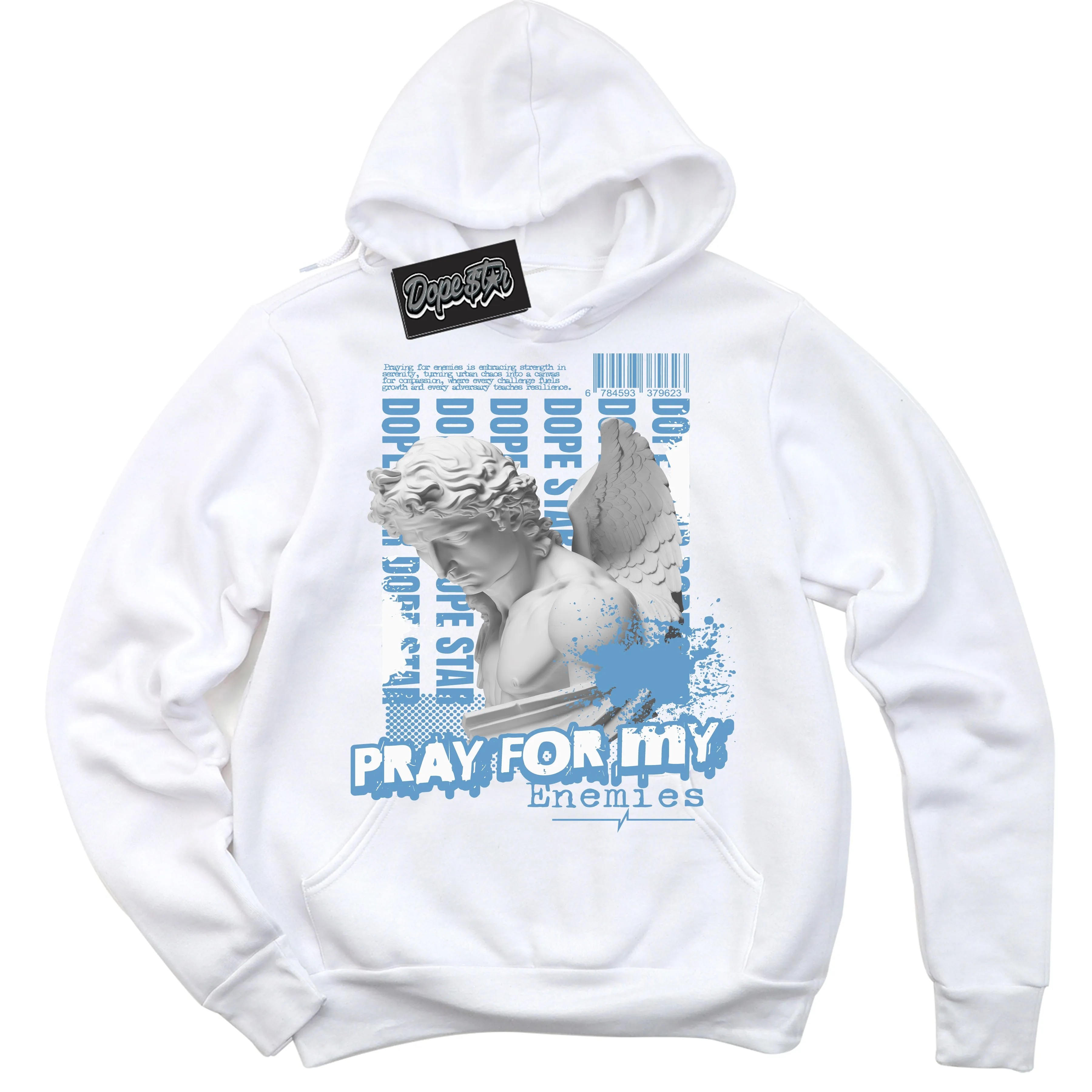 Legend Blue 1s Sneaker Hoodie Pray Enemies Graphic