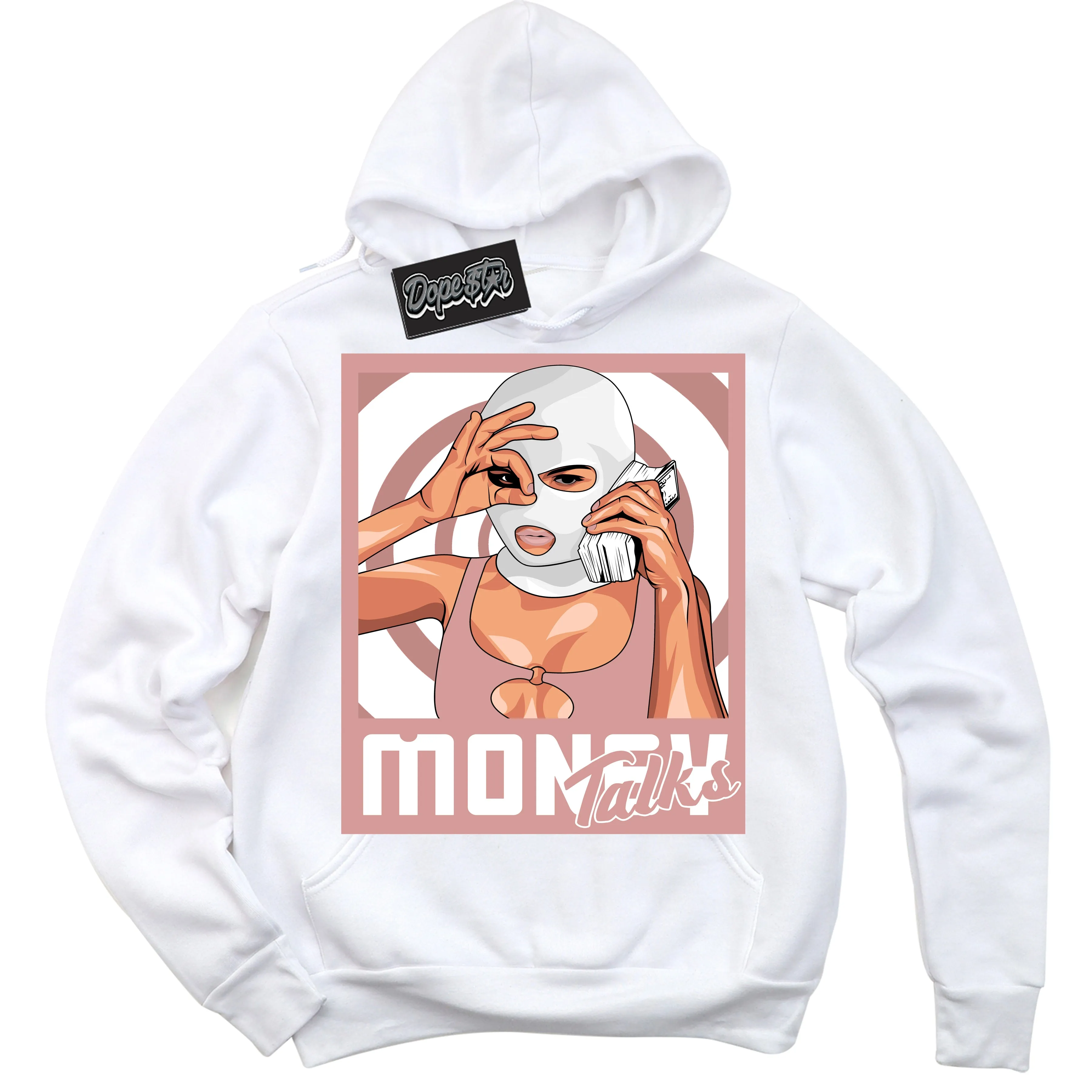 Legend Pink 1s Sneaker Hoodie Money Talks Graphic