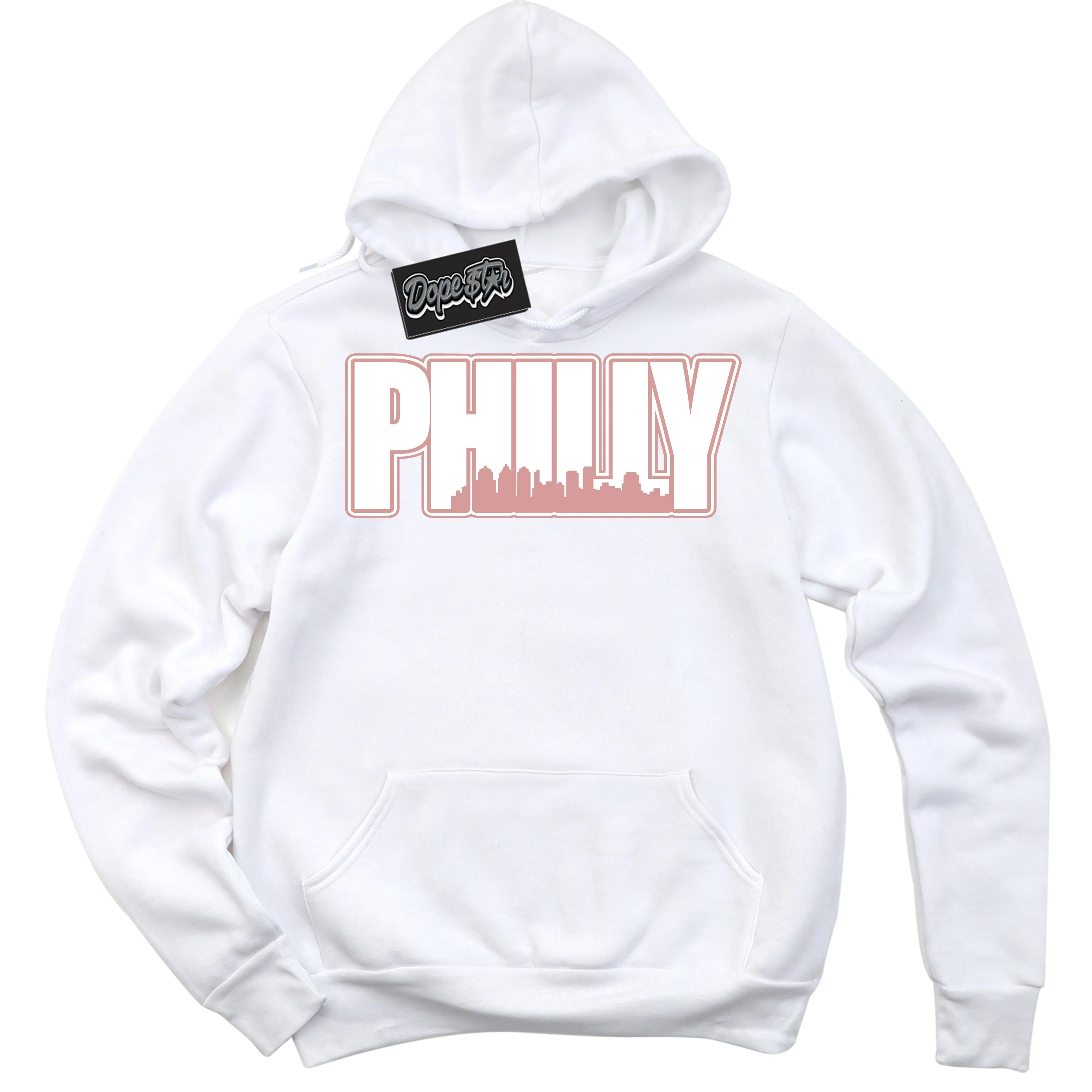 Legend Pink 1s Sneaker Hoodie Philly Graphic