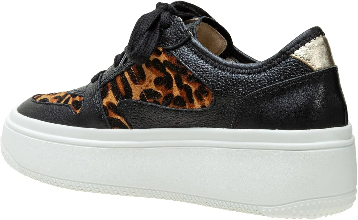 Linea Paolo - Gains - Womens Lace-Up Light Weight Leather Platform Sneakers