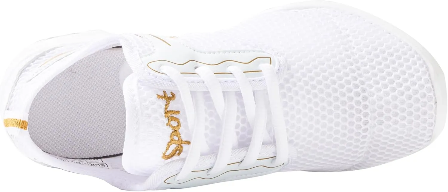 Linodes Women's Breathable Mesh Upper Jazz Dance Sneaker with Split Sole and Air Cushion Dance Multifunctional Walking Shoes Anti-Slip