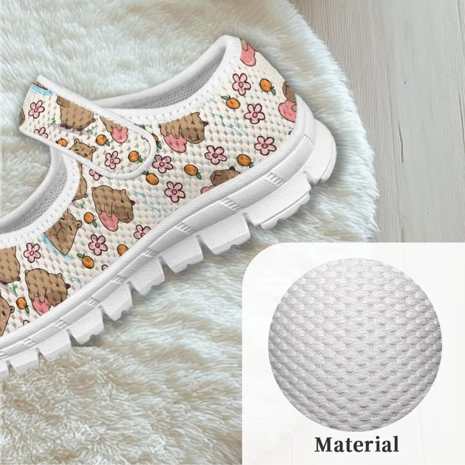 Little Girls Mary Jane Dress Shoes Princess Flats Shoes Mesh Breathable Walking Sneakers for School,Wedding Party