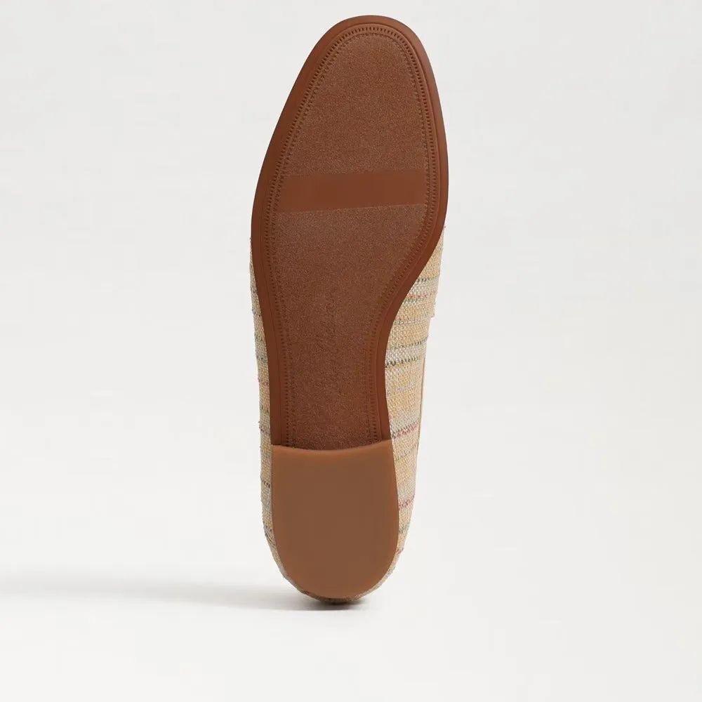 Loafers Leather Edelman Specialty items Vamp Multi Detail Sam Slip-On Special edition Natural Chain Loraine