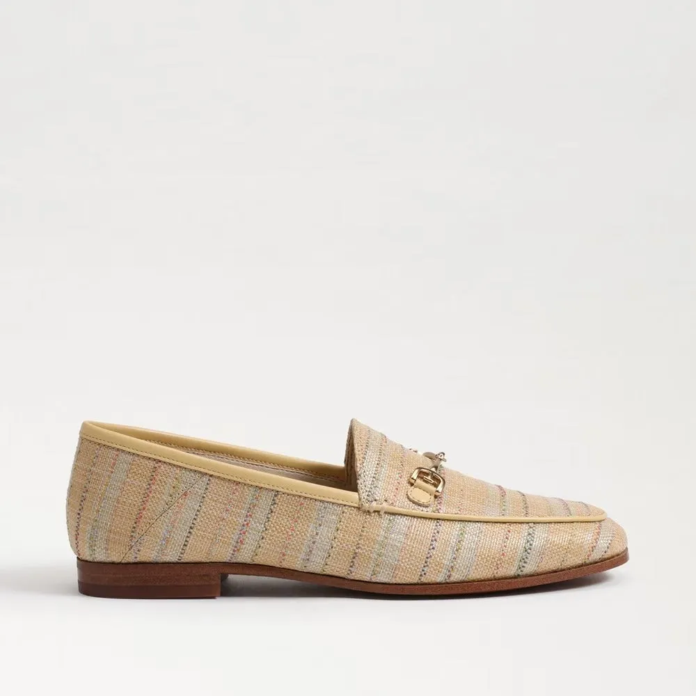 Loafers Leather Edelman Specialty items Vamp Multi Detail Sam Slip-On Special edition Natural Chain Loraine