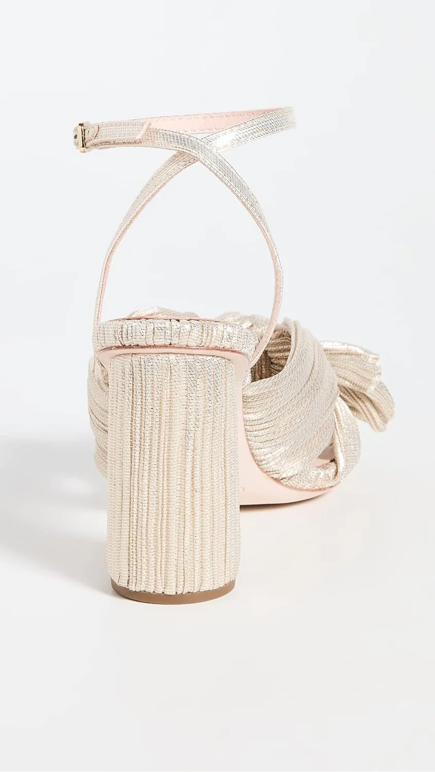 Loeffler Randall Women's Camellia Pleated Bow Heel with Ankle Strap