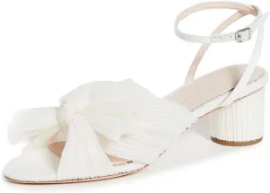 Loeffler Randall Women's Dahlia Pleated Bow Heels with Ankle Strap