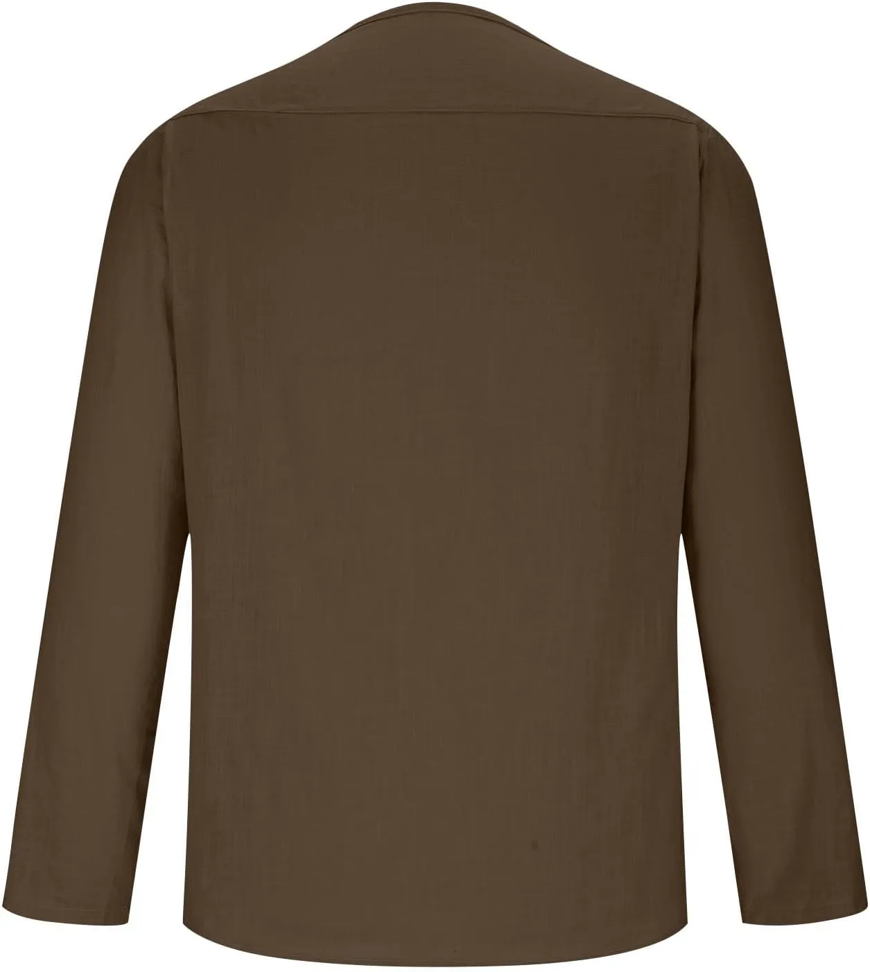 Long Sleeve Crew Neck T Shirts for Men Solid Color Casual Undershirt Lightweight Quick Dry Work Tee Shirt Pullover 2025