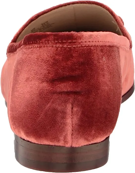 Loraine Canyon Edelman Offer-ending soon Sam Orange Chain Detail Prime Budget-friendly Leather Shoes Vamp Loafers