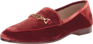 Loraine Canyon Edelman Offer-ending soon Sam Orange Chain Detail Prime Budget-friendly Leather Shoes Vamp Loafers