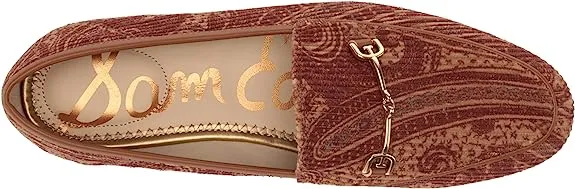Loraine Edelman Brown Chain Frontier Hot price drop Leather Shoes Vamp Slip-On Loafer Sam Popular picks Detail