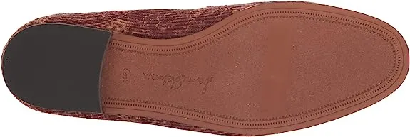 Loraine Edelman Brown Chain Frontier Hot price drop Leather Shoes Vamp Slip-On Loafer Sam Popular picks Detail