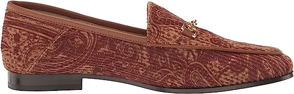 Loraine Edelman Brown Chain Frontier Hot price drop Leather Shoes Vamp Slip-On Loafer Sam Popular picks Detail
